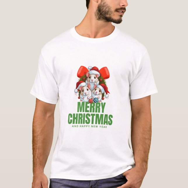 Camiseta "Serenidade em Floco de Neve: Teto de Wonderland d (Frente)