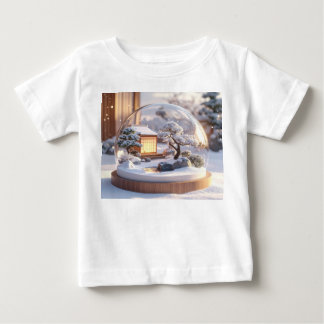 Camiseta Serenidade em Globo de Neve – Casa Japonesa no Inv
