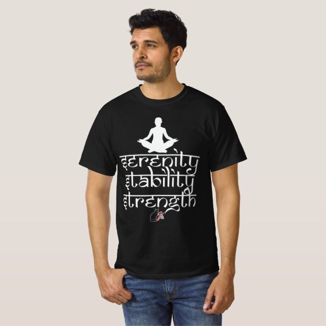 Camiseta Serenidade Estabilidade Força (Frente Completa)