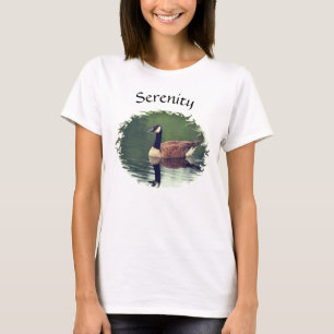 Camiseta Serenidade Ganso do Canadá Inspirador