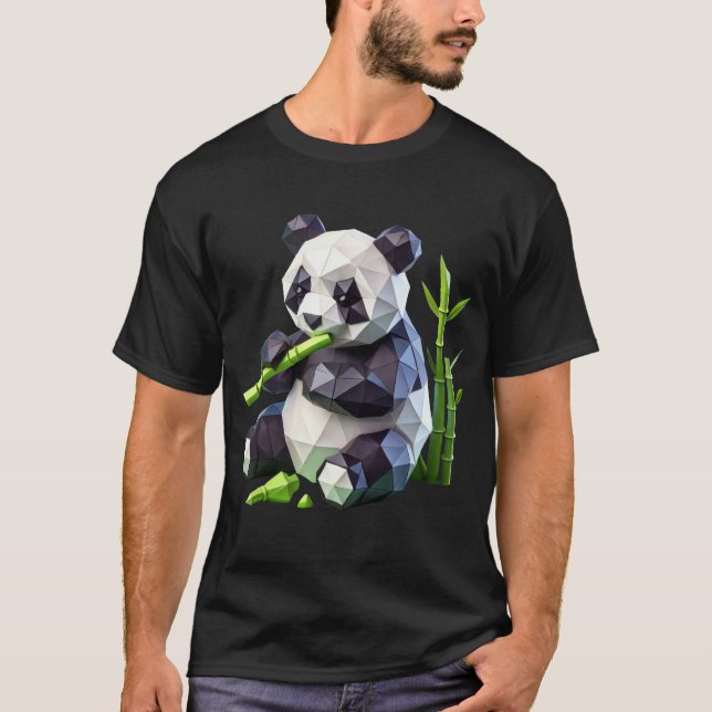 Camiseta Serenidade Geométrica Panda (Frente)