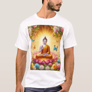 Camiseta Serenidade iluminada: Wallpaper Lord Buddha