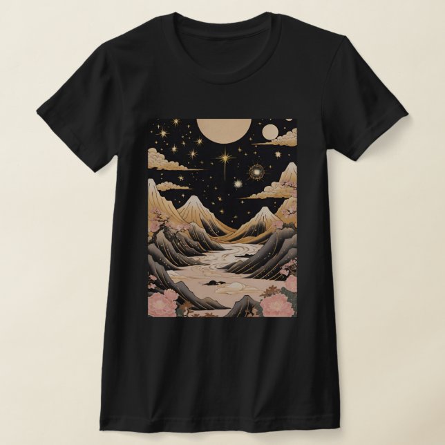 Camiseta Serenidade Montanha Lua (Postura )