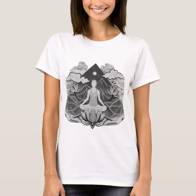 Camiseta Serenidade na Simplicidade: Mindagidade e Meditaçã (Frente)