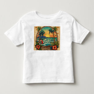 Camiseta Serenidade por Sol: Cena Tranquila de Praia T-Shir