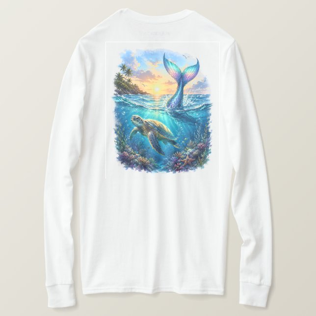 Camiseta Serenidade Tropical (Verso do Design)