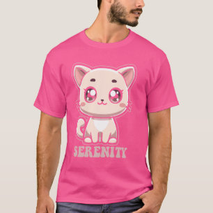 Camiseta Serenity Cute Kitty Cat Design para Nome das Rapar