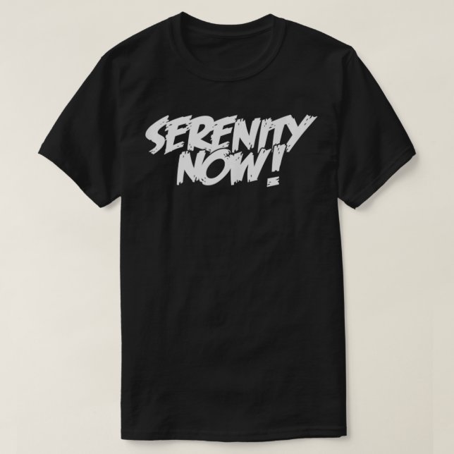 Camiseta SERENITY NOW Angry Alcoholics AA Narcotics NA Anon (Frente do Design)