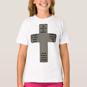 Camiseta Serenity Prayer Cross Cote Girl