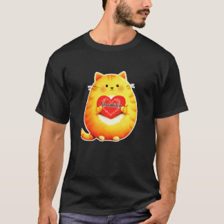 Camiseta Serenkitty Música Notas Musicais Coração Gatinho F