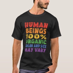 Camiseta Seres Humanos 100 Cores E Tamanhos Orgânicos Podem
