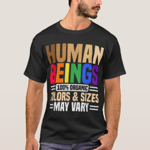 Camiseta Seres Humanos 100 Cores Orgânicas E Tamanhos Podem