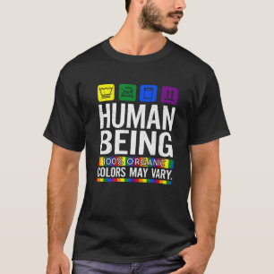 Camiseta Seres Humanos 100% Cores Orgânicos Podem Variar O