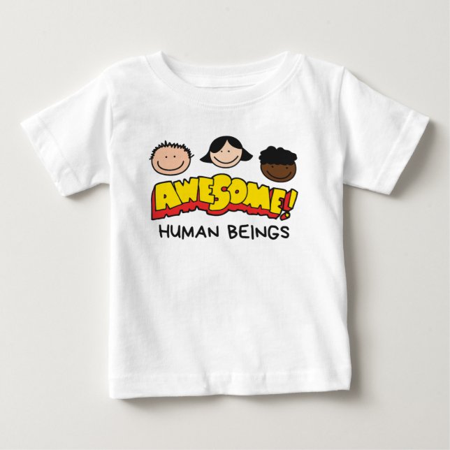 Camiseta Seres humanos incríveis  (Frente)