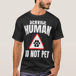 Camiseta Seres Humanos Não Pet Cães Mãe Cabo Paw M