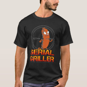 Camiseta Serial Griller, Barbecue, Dia de os pais, Barbecue