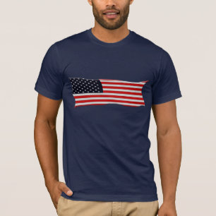 Camiseta Série AMERICANA da BANDEIRA dos EUA E.U.