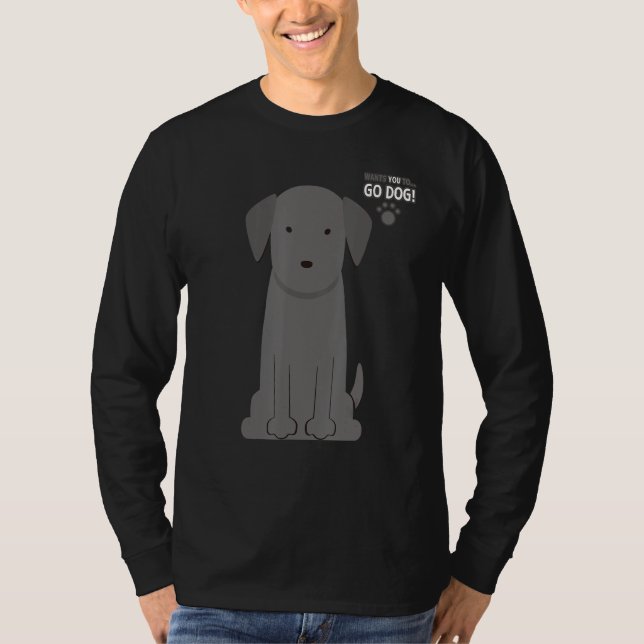 Camiseta Série Black Labrador Retriever (Frente)