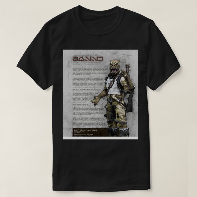 Camiseta Série Bossk Bounty Hunter (Frente do Design)