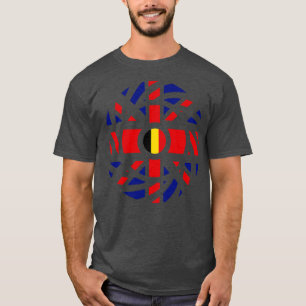 Camiseta Série British Belga Multinational Patriot Flag