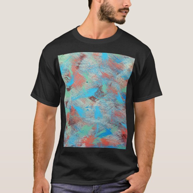 Camiseta Série colorida: textura de fundo abstrato. (Frente)