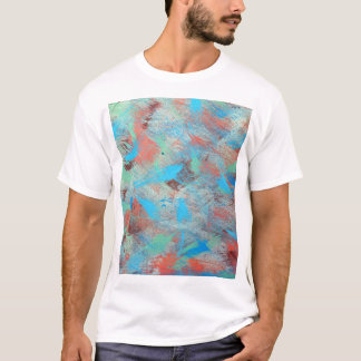 Camiseta Série colorida: textura de fundo abstrato.