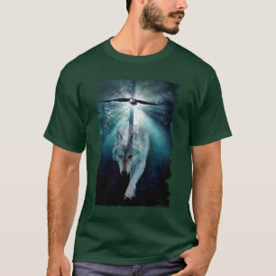 Camiseta Série dos animais selvagens do LOBO & do EAGLE