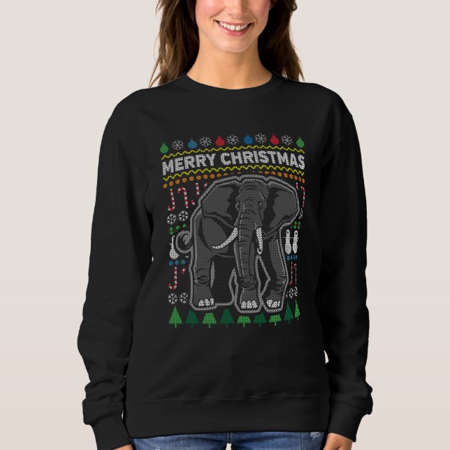 Camiseta Série "Edphant Ugly Christmas Sweater" (Frente)