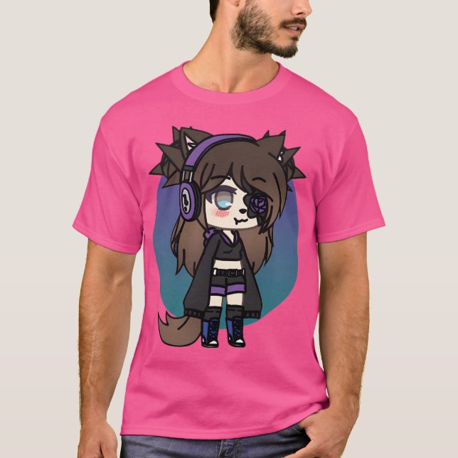 Camiseta Série Gacha Life - Karin, a estranha Gótico Girl W (Frente)
