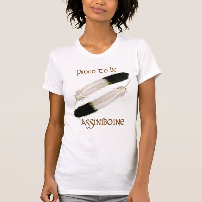 Camiseta Série Nativa Americana 'PROUD TO BE ASSINIBOINE' (Frente)