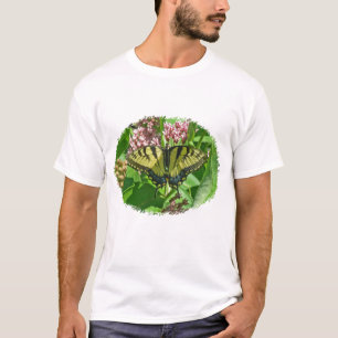 Camiseta Série oriental fêmea da borboleta de Swallowtail