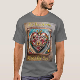 Camiseta Série Rubi Romã Coração Steampunk