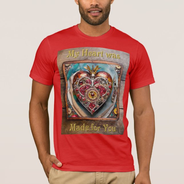 Camiseta Série Rubi Romã Coração Steampunk (Frente)
