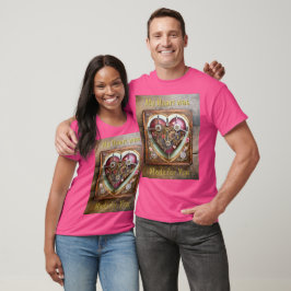 Camiseta Série Steampunk Coração Vermelho Buff
