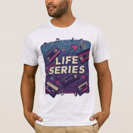 Camiseta Série Vida: Vibrações de Cassete Retrô - Anos 80/9
