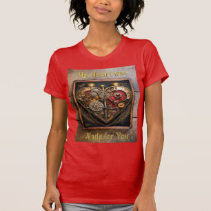 Camiseta Séries De Estampas De Coração De Rubies E Ursos