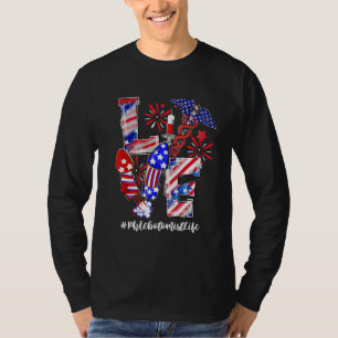 Camiseta Seringa De Amor Fireworks Phlebotomist Life 4th Of