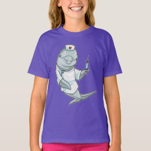 Camiseta Seringa de Enfermeiro de Golfinhos