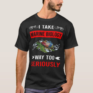 Camiseta Sério Biólogo Biologia Marinha