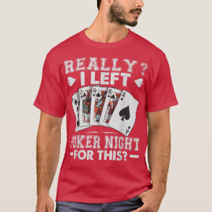 Camiseta Sério, Deixei A Noite De Poker Para Esse Engraçado