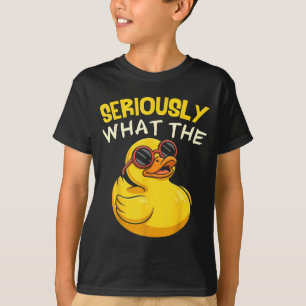 Camiseta Sério O Que O Pato Engraçado Para Homens Mulheres