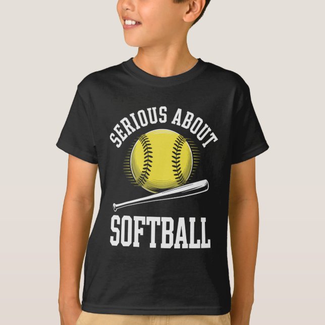Camiseta Sério Sobre Softll Divertido  (Frente)