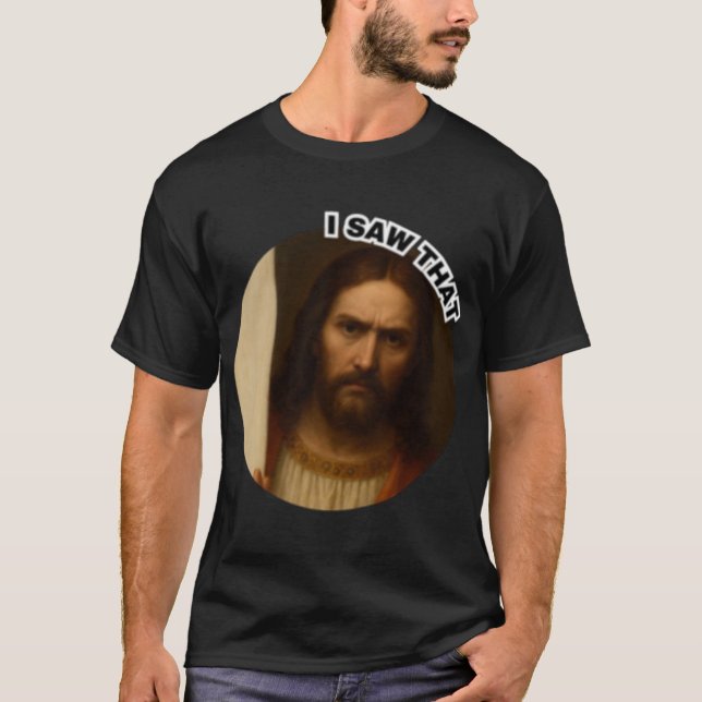 Camiseta Serious Jesus I Sawhat Funny Christian Meme Religi (Frente)