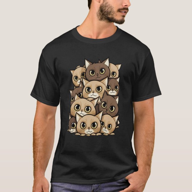 Camiseta Seriously Cute Pile Of Cats And Kittens  3 (Frente)