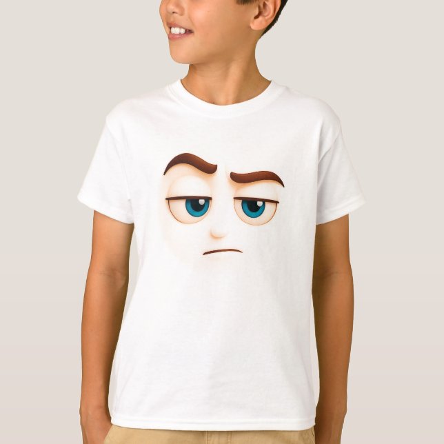Camiseta Seriously? unimpressed blue eyed big mood (Frente)