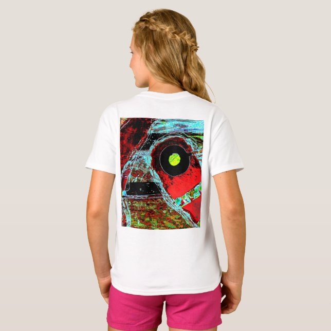 Camiseta Serpente de Frequência – Espelho Compacto de Energ (Parte Traseira Completa)