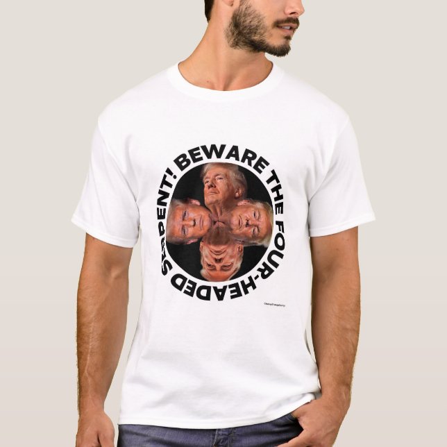 CAMISETA "SERPENTE DE QUATRO CABEÇAS" TRUMP (Frente)