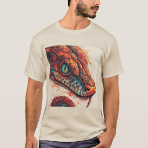 Camiseta Serpente Fogueira com Energia Dinâmica