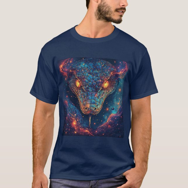 Camiseta Serpente Ígnea com Energia Dinâmica (Frente)
