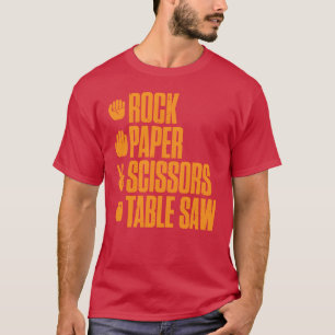 Camiseta Serra capaz de Pedra Papel Tesoura Capuz de Carpin